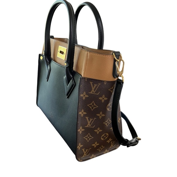 NWT Louis Vuitton ON MY SIDE MM Handbag Black Brown - Picture 8 of 13